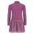Like Flo semi-transparante plissé midi glitterjurk – donkerpaars