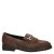 Gabor suède loafers met blokhak – bruin