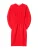 GOBI Cashmere Jurk ‘Cashmere Sculptural Dress’  vuurrood