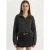 Gestructureerde Polo Kraag Knopen Cardigan