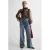 Ruby tailored wide leg jeans blauw
