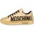Moschino Sneakers In Laminated Eco Leather Gold