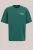 WE Fashion – Heren heavyweight loose fit T-shirt met print – Loose fit – Groen – Katoen –