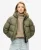 Superdry Vrouwen Sports Puffer Bomberjack met Capuchon Groen