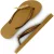 Uzurii Gold crocodile switch oker dames slippers, ,