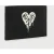 AllSaints Izzy Heart Clutch Black
