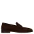 Manfield suède loafers – donkerbruin