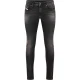 Diesel Sleenker skinny jeans van biologisch katoen voor heren (Zwart/grijs denim)