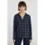 Cache Cache geruit blouse donkerblauw