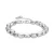 Luxenter 925 Sterling zilveren armband met gerhodineerde hematiet – Caspil
