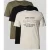 jack & jones T-shirt met labelprint in een set van 3 stuks, model ‘ETHAN’