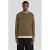 Lyle & Scott katoenen regular fit gebreide trui – olijfgroen