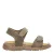 Develab leren sandalen kaki