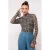 FLURESK top met panterprint bruin