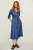 Hemelsblauwe Midi Dress met Riem