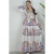 Bloemen V-hals Maxi Jurk met Strik Detail