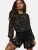 love & roses Blouse  goud / zwart