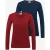 Basic shirt met ronde hals – set van 2