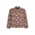 Miss Etam Plus gebloemd bomberjack – blauw/geel/donkerrood
