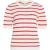 Vila vidalo o-neck s/s stripe knit-noos 14106601 white alyssum