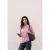 Shirt met lange mouwen en een diagonale zoom