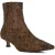 Dune Odore Leder Dames Tan Hoge Enkellaarsjes