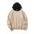 TRENDYOL MAN Heren Beige Slogan Lang Oversized Sweatshirts