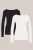 WE Fashion – Dames T-shirt van katoenmix, 2-pack – Multikleur – Katoen –