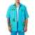 Off White Herenoverhemd ‘Virgil’ met relaxte pasvorm (Blauw)