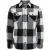 Jack And Jones Herenoverhemd met lange mouwen van flanel in buffalo-ruitmotief (Wit)