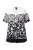 Ulla Popken Shirt  zwart / wit