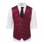 Slim-fit rood bedrukt vestgilet