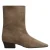 Manfield suède enkellaarzen – taupe