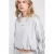 America Today gestreepte cropped trui grijs