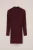 WE Fashion – Meisjes fijngebreide jurk met structuur – Regular fit – Bordeauxrood – Viscose –