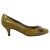 Salvatore Ferragamo Vara pumps met strik en kittenhak in geel lakleer
