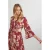 Didi gebloemde blousejurk rood