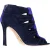 Sergio Rossi Bicolor Cut Out Enkelboots in Blauwe Suède