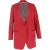 Thom Browne single-breasted blazer met onafgewerkte zoom in rode wol