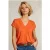 River Woods Orange V-neck T-shrirt Short Sleeves Orange