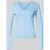 Liu Jo White Slim fit shirt met lange mouwen van viscosemix met V-hals