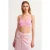 Fitted Geribbelde Halter Crop Blouse Met Strikdetail