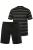 JP1880 Pyjama kort  chamois / groen / zwart