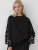 Hiccup Sweatshirt  ecru / blauw / oranje / zwart