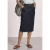 High Waist Midirok met riem