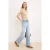 TRENDYOLMİLLA Dames Blauw Effen Wijde pijp Hoge taille Jeans