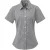 Premier Dames/dames Microcheck Korte Mouwen Katoenen Shirt (Zwart/Wit)