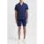Wahts Shaw | Shortsleeve Stretch Seersucker Shirt Navy Blue