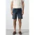 Mango Man slim fit denim short – blauw