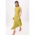TRENDYOLMİLLA Dames Groen Effen Midi Mouwloos Stijlvol/Avond Asymmetrisch Jurken
